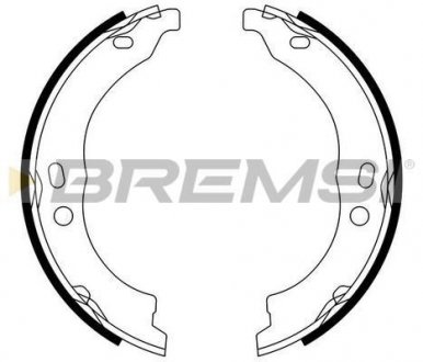 Колодки ручного тормоза ducato/boxer 06- (bendix) Bremsi GF0188