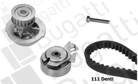 DAEWOO К-т ГРМ (помпа+ремень+ролик+крепление) Lanos,Chevrolet Aveo,ZAZ Sens Bugatti KBU9102A