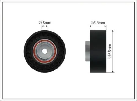 Ролик генератора гладкий, 2.0-2.2di (+ac) CAFFARO 05-06