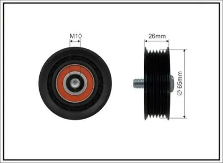 Паразитный / ведущий ролик, поликлиновой ремень CAFFARO 119-00