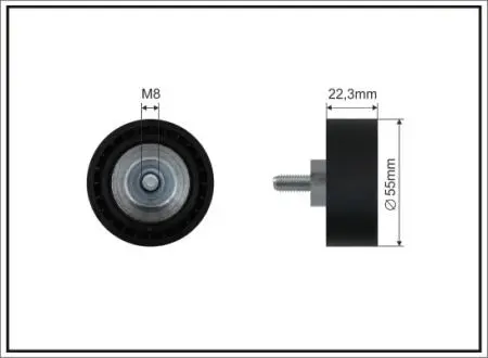 Ролик CAFFARO 500226