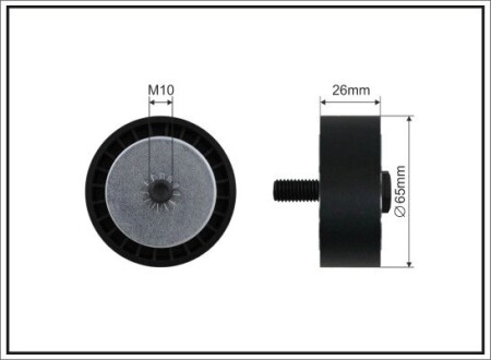 65x10x26 Ролик паска приводного Opel Insignia 2,0CDTi 15- CAFFARO 500657