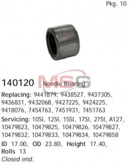 Игольчатый подшипник 23.8*17*17.4 CARGO 140120