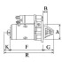 Стартер Fiat 131 1.4-2.0 80-84/Lada 1200-1600 1.2-1.6 70-05 (1.3kw) (z=11) = 110352 CARGO F 032 110 352 (фото 1)