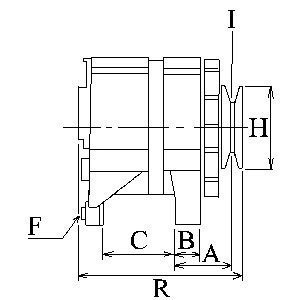 Генератор VW LT 2.5-2.8 SDI/TDI 95-06 (14V/90A) = 111899 CARGO F 032 111 899 (фото 1)