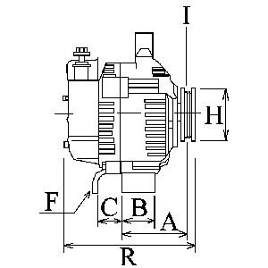 Генератор VW Passat/T3/T4 1.6D-2.8 81-03 (14V/90A) = 112765 CARGO F 032 112 765 (фото 1)