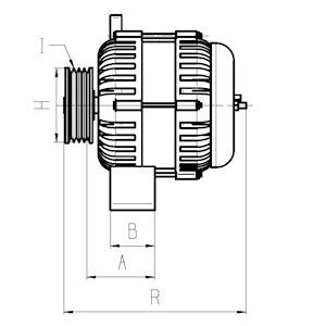 Генератор Citroen Berlingo/Jumpy/Peugeot Expert/Partner 1.8/1.9D 96-02 (14V/80A) = 113485 CARGO F 032 113 485