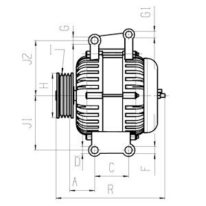 Генератор MB Sprinter 309-316CDI/209-215CDI/509-515CDI/Vito 109CDI-115CDI 05- (12V/200A) = 113951 CARGO F 032 113 951