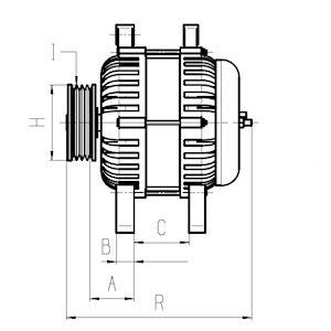 Генератор VW Amarok/Crafter/T5 2.0 TDI 09-19 (14V/140A) = 115730 CARGO F 032 115 730