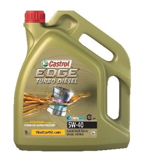 Масло моторное, edge 5w-40 turbo diesel 5l CASTROL 1535BD