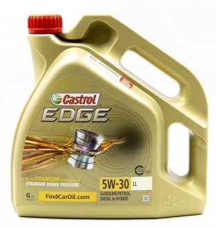 Моторное масло EDGE LL 5W-30 (VW 504/507, MB 229.51) (4L) CASTROL CASEDGE5W304L
