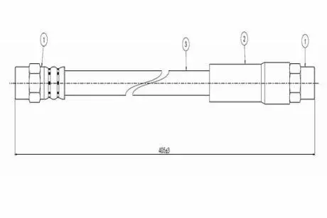 VW Шланг тормозной передн. LT -96 CAVO C800 102A