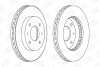 Диск тормозной передний (кратно 2) Volvo S40, V40/Mitsubishi Carisma, Galant, Lancer (98-) CHAMPION 561926CH (фото 2)