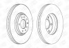 Opel Тормозной диск передний astra g,h,meriva,zafira CHAMPION 562240CH (фото 1)