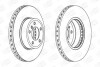 Диск тормозной передний Bmw 5 (E60) (01-10), 5 Touring (E61) (04-10) CHAMPION 562397CH-1 (фото 1)