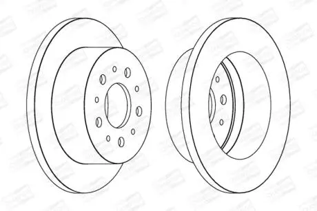 Диск тормозной задний (кратно 2) Citroen Jumper (06-)/Fiat Ducato (06-)/Peugeot Boxer (05-) CHAMPION 562526CH