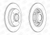 Citroen тормозной диск задний c3,c4 peugeot 207,307 CHAMPION 562938CH-1 (фото 1)