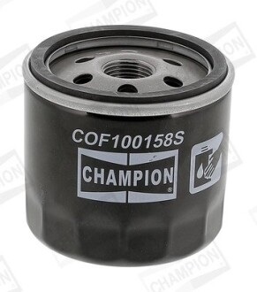 FORD Фільтр масляний B-Max,C-Max,Fiesta IV,V,VI,Focus II,III,Kuga II,Mondeo IV,V,Mazda,Volvo 1.25/2.0 03- CHAMPION COF100158S (фото 1)