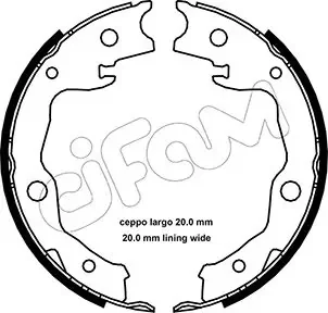 NISSAN Комплект барабанних колодок JUKE (F15) 1.6 CVTC 14-19, QASHQAI I (J10, NJ10) 2.0 dCi 07-13, ROGUE 2.5 07-13, LEXUS HS (ANF10) 250h (ANF10) 09-12 CIFAM 153-450