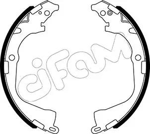 VW Комплект барабанних колодок AMAROK (2HA, 2HB, S1B, S6B, S7A, S7B, AGD) 2.0 BiTDI 10-12 CIFAM 153-529