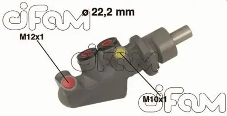 RENAULT Главный торм. цил. Kangoo 1.2 16V 98- /22.20/ CIFAM 202-478