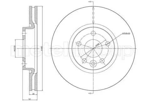 FORD тормозной диск пер. Mondeo 07- S-Max 06- Kuga 08- Galaxy 06- CIFAM 800-896C