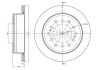 Гальмівний диск зад. Cruiser 300/80/90/Prado/Lexus GX 01-10 3.0-4.7 CIFAM 800-972C (фото 1)