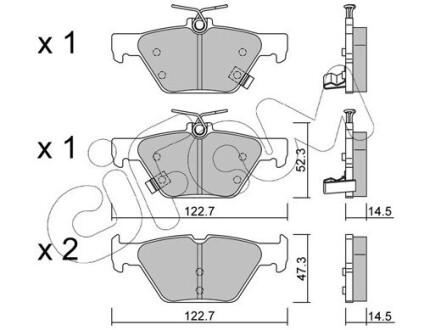 SUBARU колодки гальм. задн. Outback 15- CIFAM 822-1087-0