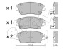 Гальмівні колодки перед. Hyundai ix35 /Tucson /Elantra /Kia Sportage 1.6-2.4 13- CIFAM 822-1164-0 (фото 1)