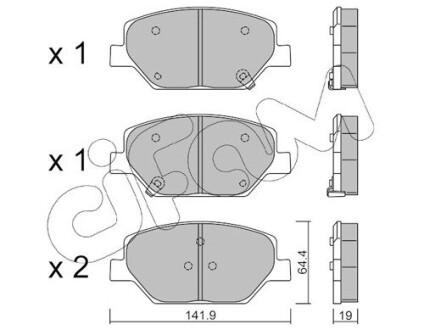 OPEL Гальмівні колодки передні INSIGNIA B 17- CIFAM 822-1178-0