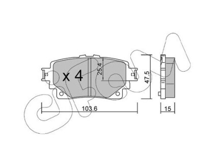 TOYOTA гальмівні колодки задн. RAV 4 V CIFAM 822-1229-0