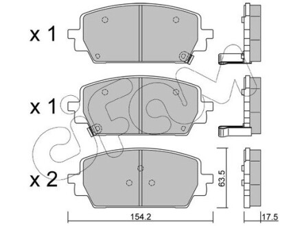 KIA Колодка гальмівні передні SORENTO IV CIFAM 822-1303-0