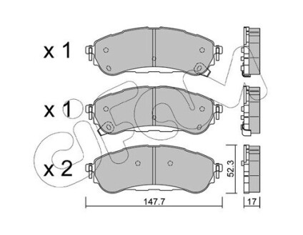 FORD Колодки гальмівні задні RANGER (TKE) 2.0 EcoBlue 4x4 CIFAM 822-1344-0