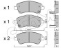 Гальмівні колодки перед. Toyota Auris 07-12 (bosch) (150,8x62,5x19,5) CIFAM 822-795-0 (фото 1)