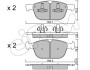 Гальмівні колодки перед. XC60/XC90 02- 2.0-4.4 CIFAM 822-834-0 (фото 1)