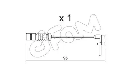 DB датчик гальмівних колодок W201, W202 CIFAM SU.011