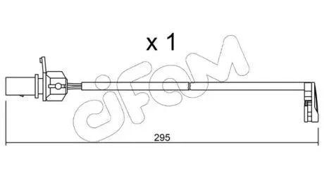 VW датчик гальм. колод. AUDI A4 08- CIFAM SU.224