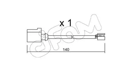 VW датчик зносу задніх гальмівних колодок Touareg 3,0-4,2 10- CIFAM SU.274