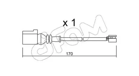 SKODA датчик гальм. колод. OCTAVIA 12- CIFAM SU.289