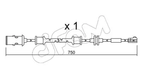 OPEL датчик гальм. колодок (передні) Astra 05- CIFAM SU.319