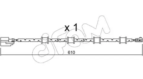 JAGUAR Датчик зносу гальм. колодок (передні) XF 2.0 12- CIFAM SU.321