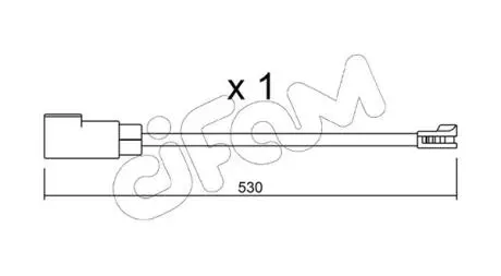 FORD датчик зносу гальм. колод. Transit 16- CIFAM SU.340