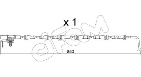 LAND ROVER датчик гальм. колод. DISCOVERY 14- CIFAM SU.352