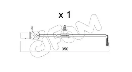 AUDI датчик гальм колод. задній A6 18- CIFAM SU.380