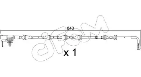 JAGUAR датчик зносу гальм. колод. задній E-PACE 2.0 17-, LAND ROVER CIFAM SU.383