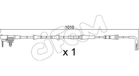 JAGUAR Датчик зносу гал. колодок (передній) XE 2.0 15- CIFAM SU.397 (фото 1)