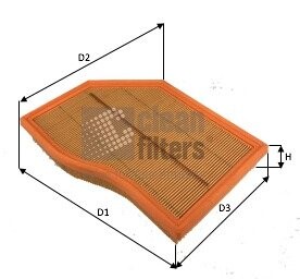 Фильтр воздушный MB A (W177) 180d/200d/220d 18- CLEAN FILTERS MA3493 (фото 1)