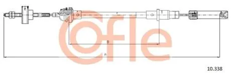 Трос зчеплення COFLE 10.338