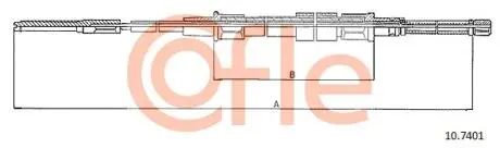Трос ручника COFLE 10.7401