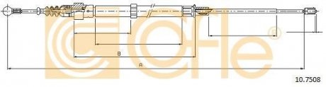 Трос стояночного гальма COFLE 10.7508 (фото 1)